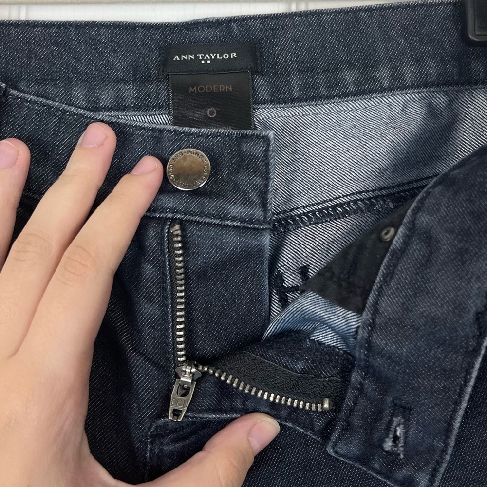 Ann Taylor Modern Bootcut Jeans Sz 0 Stretch Denim - Picture 5 of 7